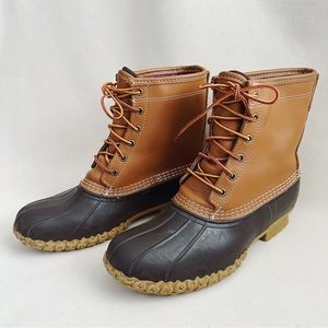 LL Bean Duck Boots 8 Inch Goretex Thinsulate Insulated Waterproof Leather Boot